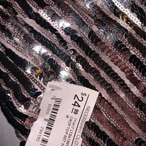 Necessary clothing sequin halter